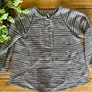 Free People Oversized Striped Sweater